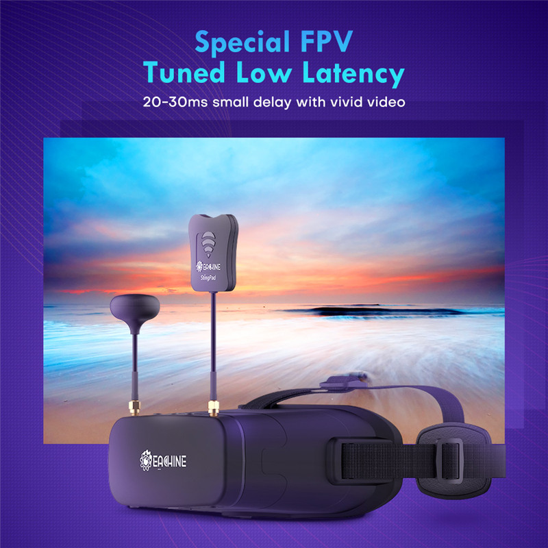 Eachine EV800DM Varifocal 5.8G - مراجعة Skyzone Sky04O Pro Fpv Goggles وسعره
